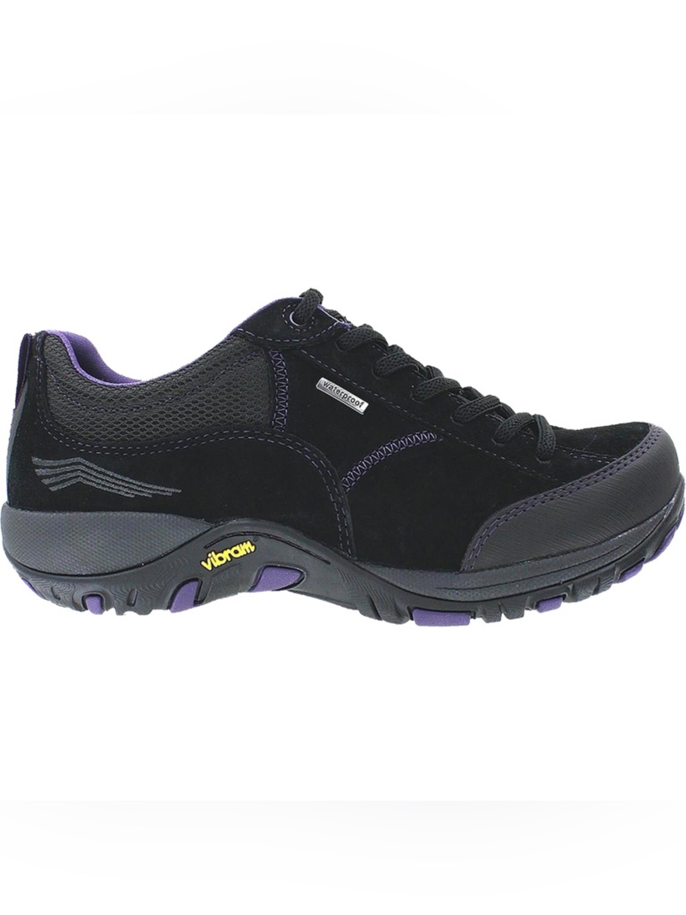 Dansko Paisley Sneakers Womens 7.5 38 EU Black Leather Waterproof Vibram Hiking